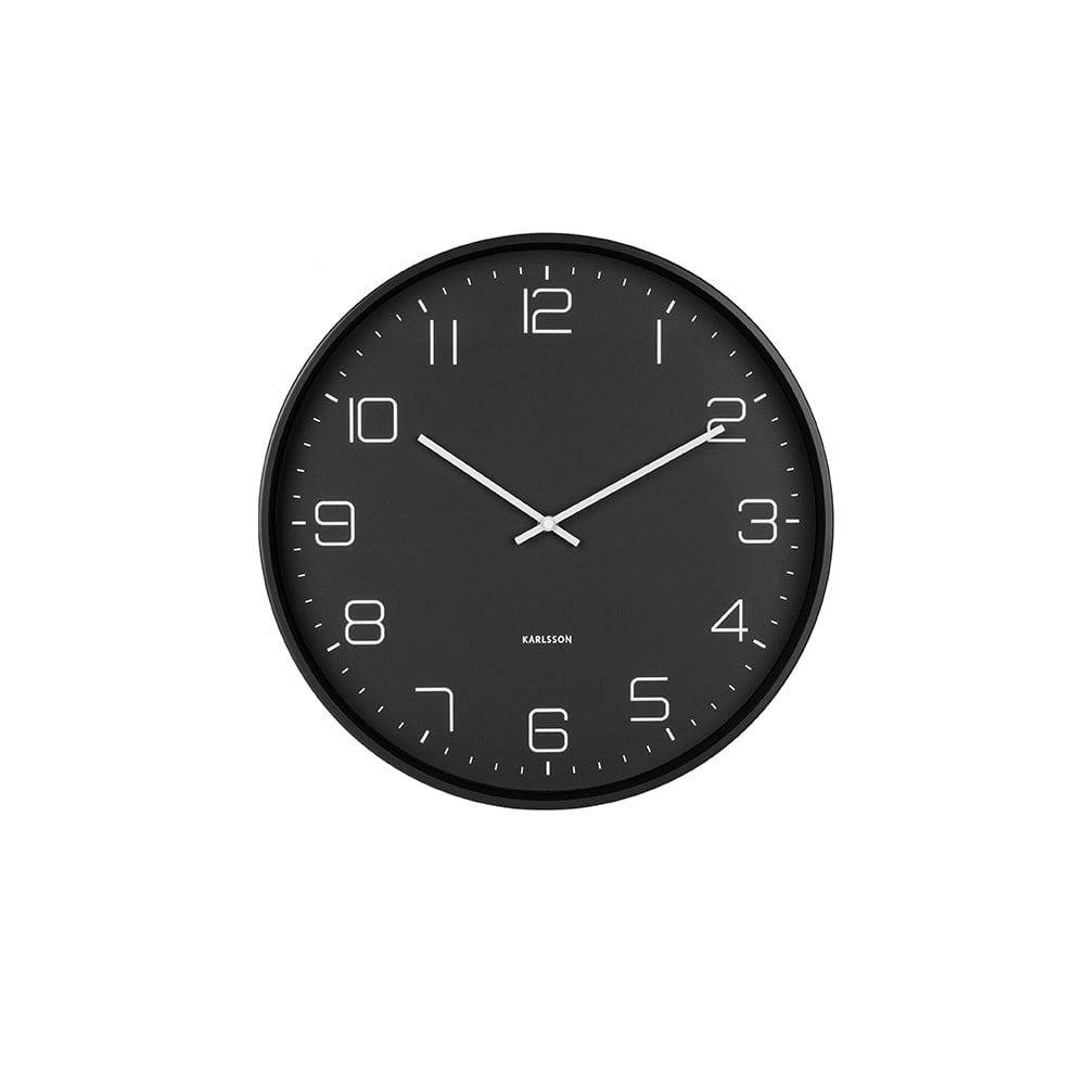 Karlsson Netherlands Lofty Wall Clock 40cm- Matte Black