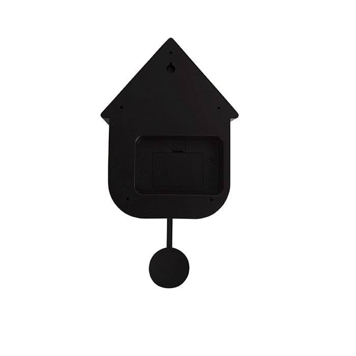 Karlsson Netherlands Modern Cuckoo Pendulum Wall Clock - Black