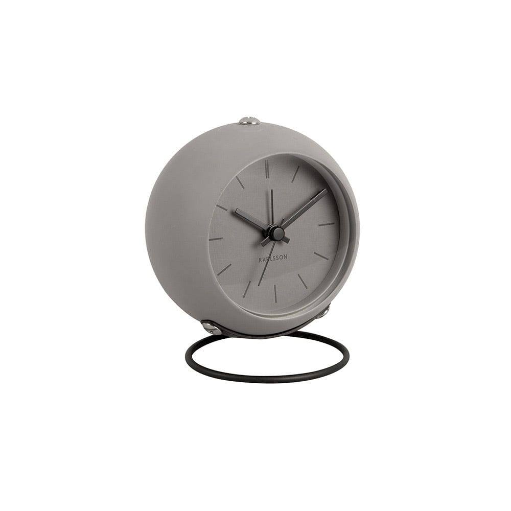 Karlsson Netherlands Nirvana Globe Alarm Clock - Dark Warm Grey