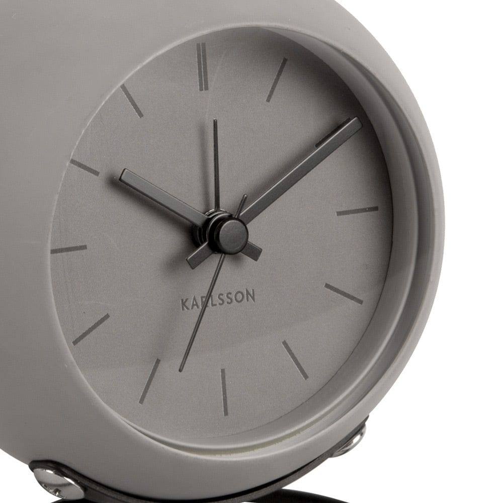 Karlsson Netherlands Nirvana Globe Alarm Clock - Dark Warm Grey