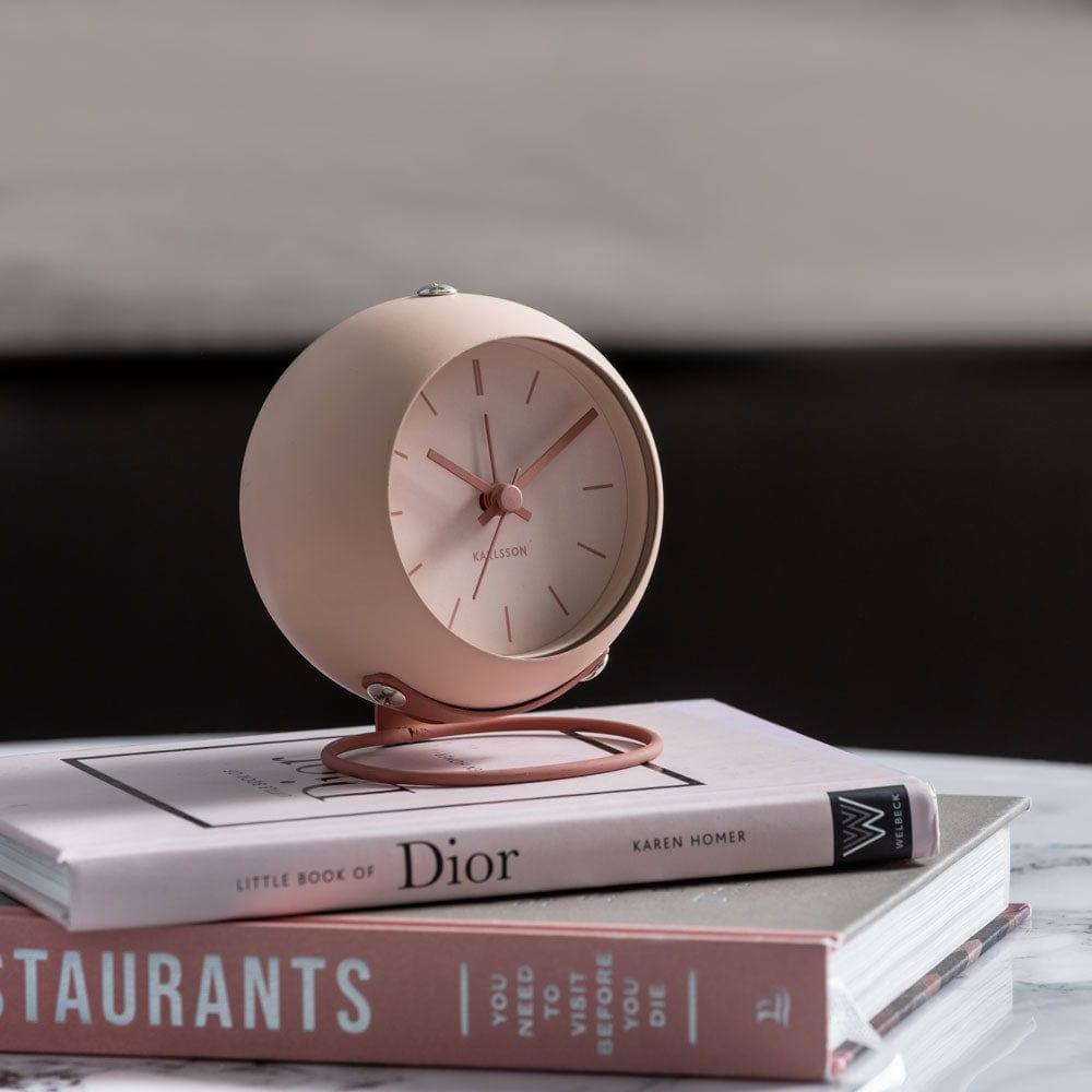 Karlsson Netherlands Nirvana Globe Alarm Clock - Sand Brown