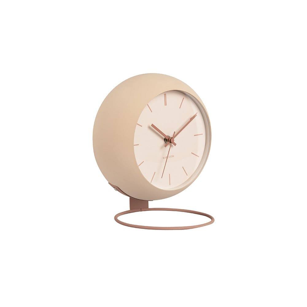 Karlsson Netherlands Nirvana Globe Table Clock 21cm - Brown