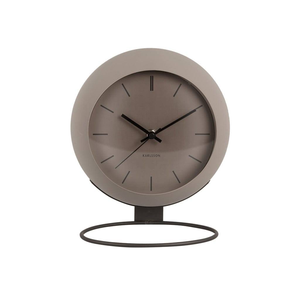 Karlsson Netherlands Nirvana Globe Table Clock 21cm - Dark Grey