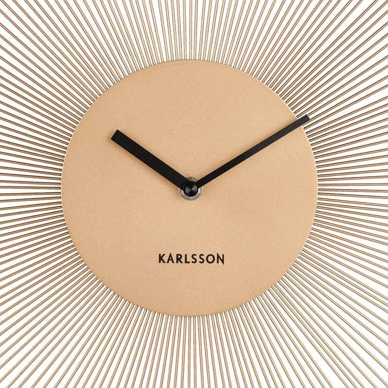 Karlsson Netherlands Peony Wall Clock 45cm - Gold