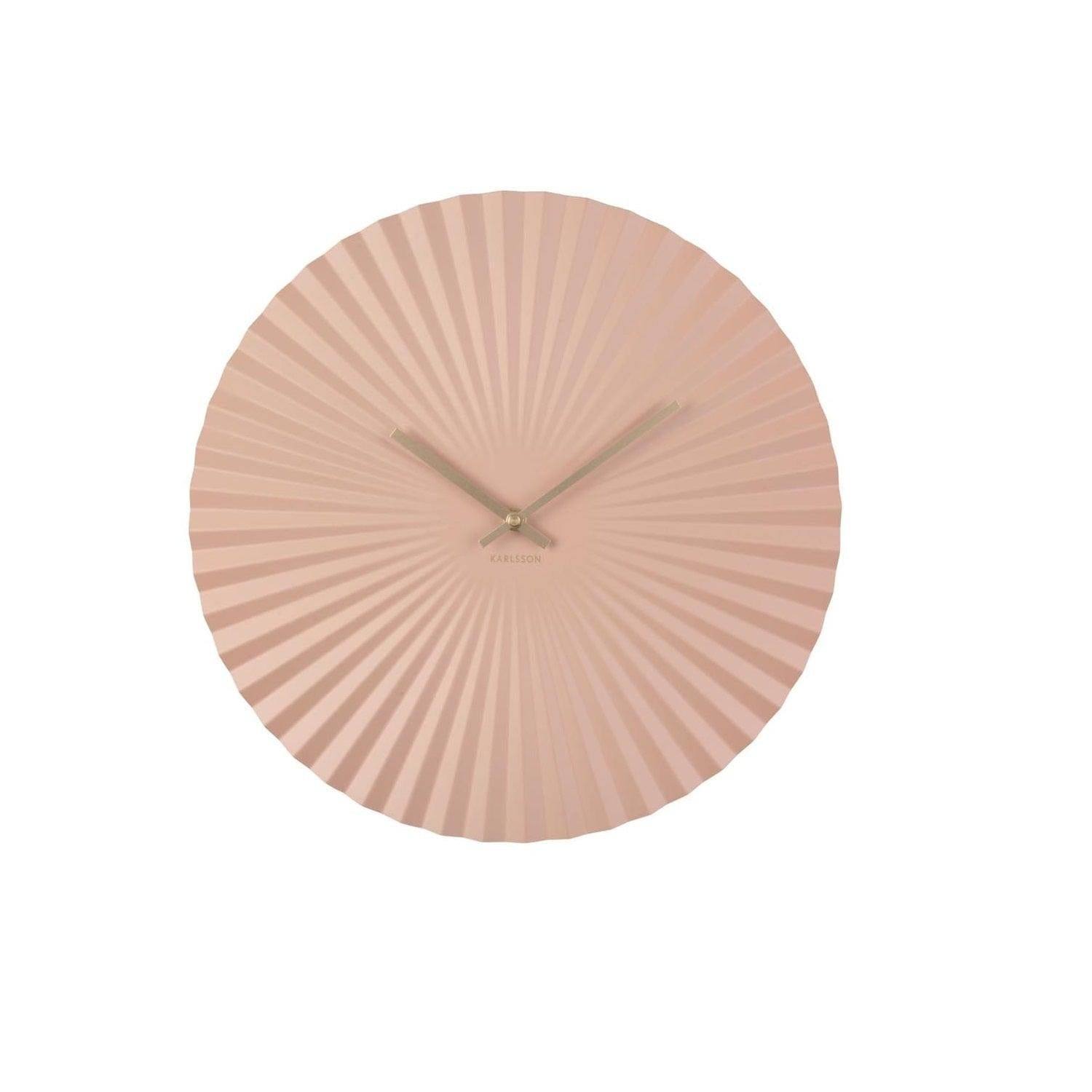 Karlsson Netherlands Sensu Wall Clock 40cm - Bronze Pink