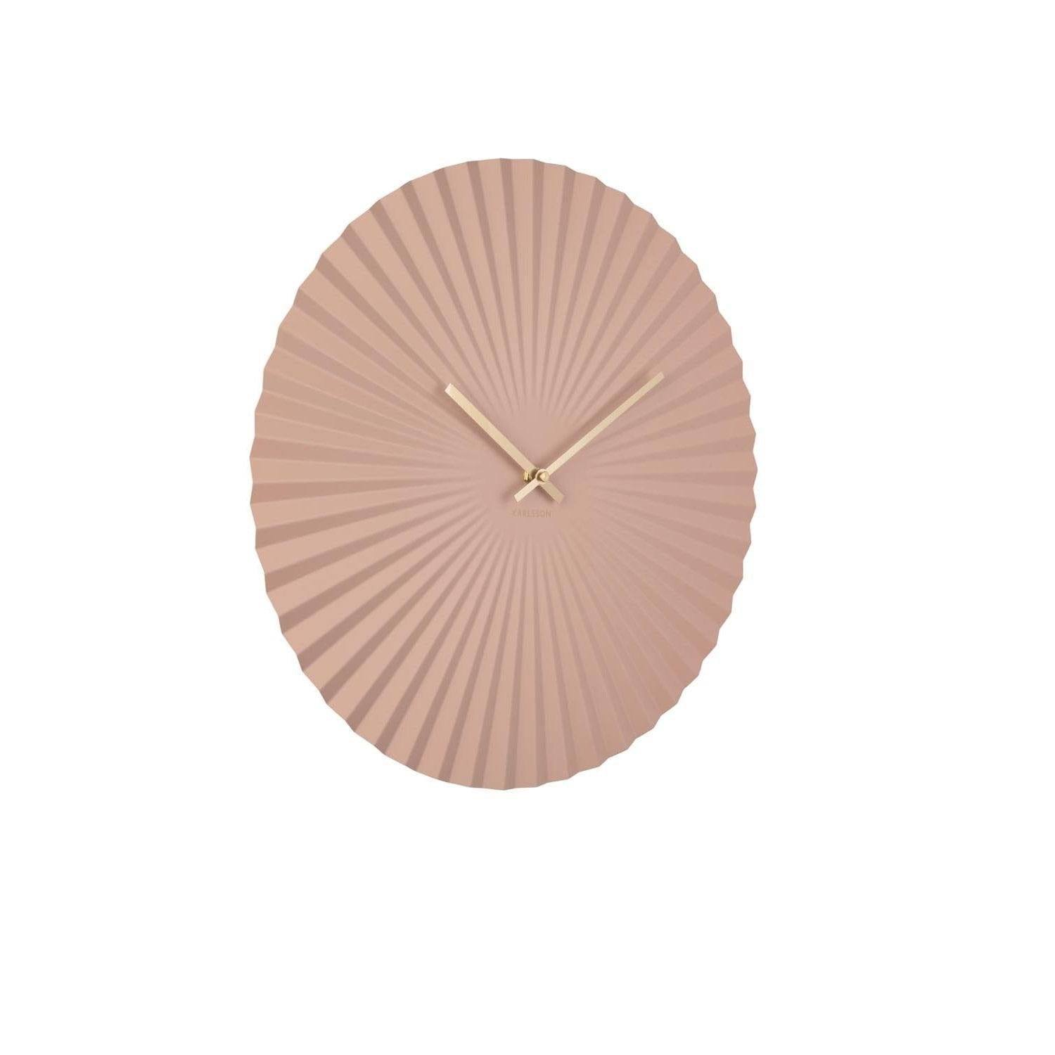 Karlsson Netherlands Sensu Wall Clock 40cm - Bronze Pink