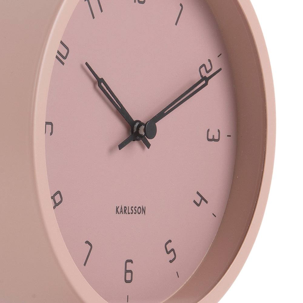 Karlsson Netherlands Stark Table Clock - Faded Pink