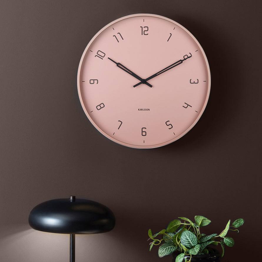 Karlsson Netherlands Stark Wall Clock 40cm - Faded Pink