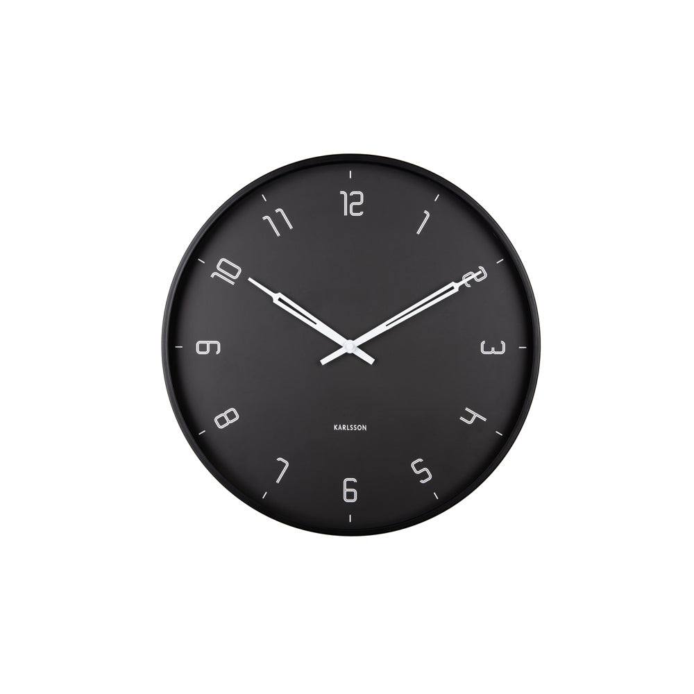 Karlsson Netherlands Stark Wall Clock 40cm - Matte Black