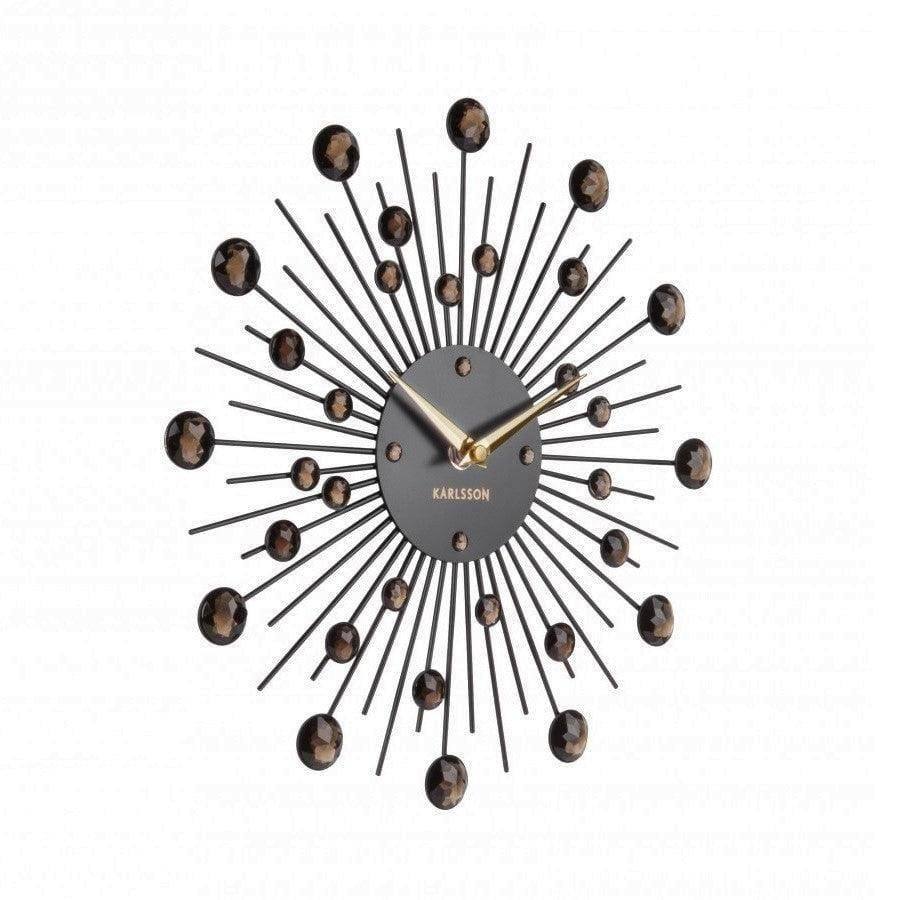 Karlsson Netherlands Sunburst Wall Clock 30cm - Black