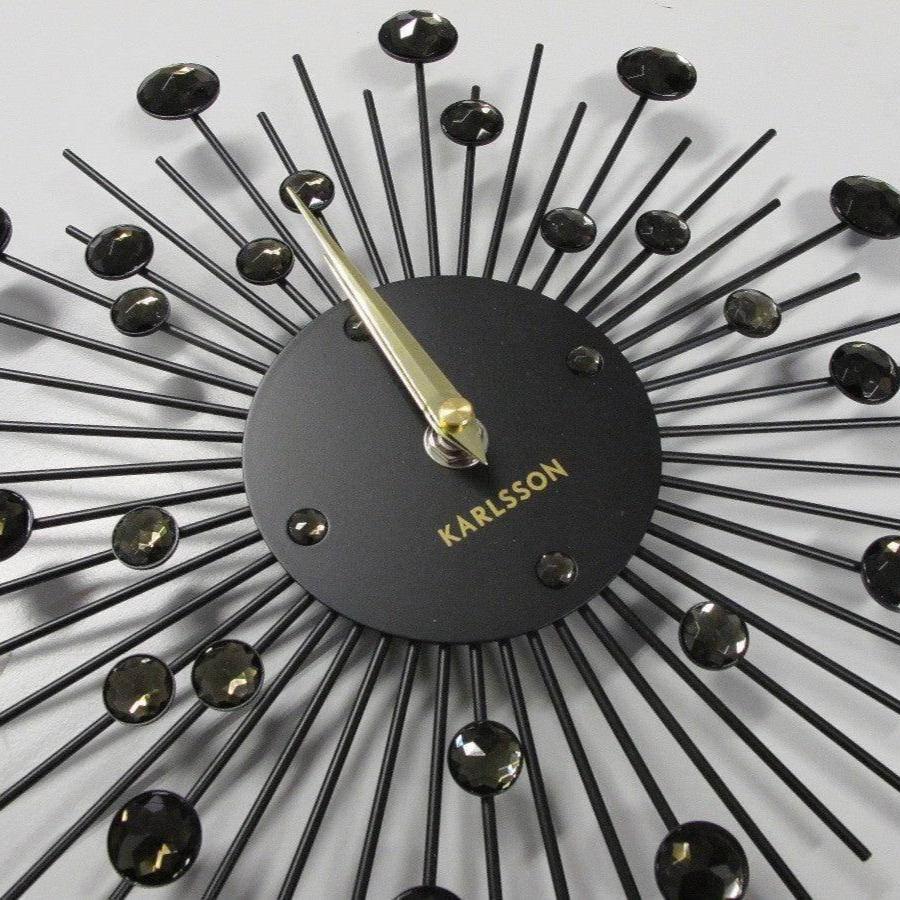 Karlsson Netherlands Sunburst Wall Clock 30cm - Black