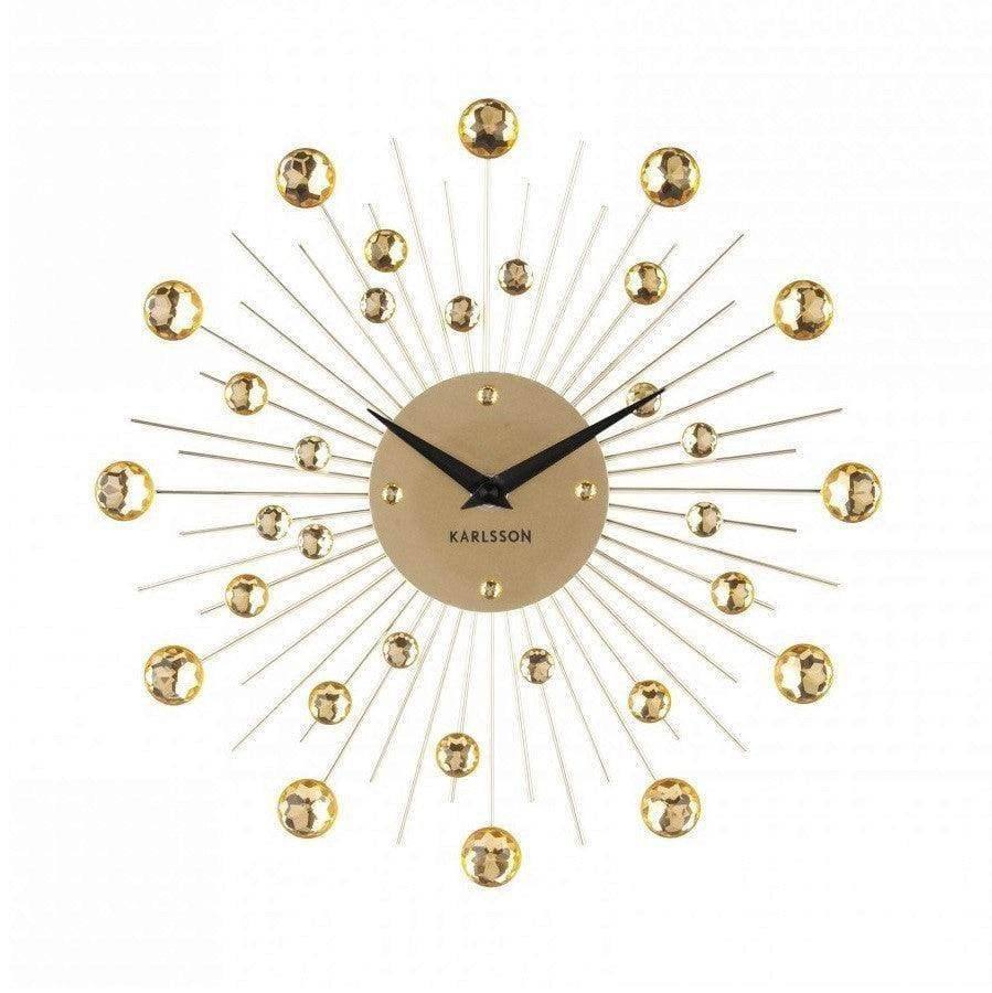 Karlsson Netherlands Sunburst Wall Clock 30cm - Gold