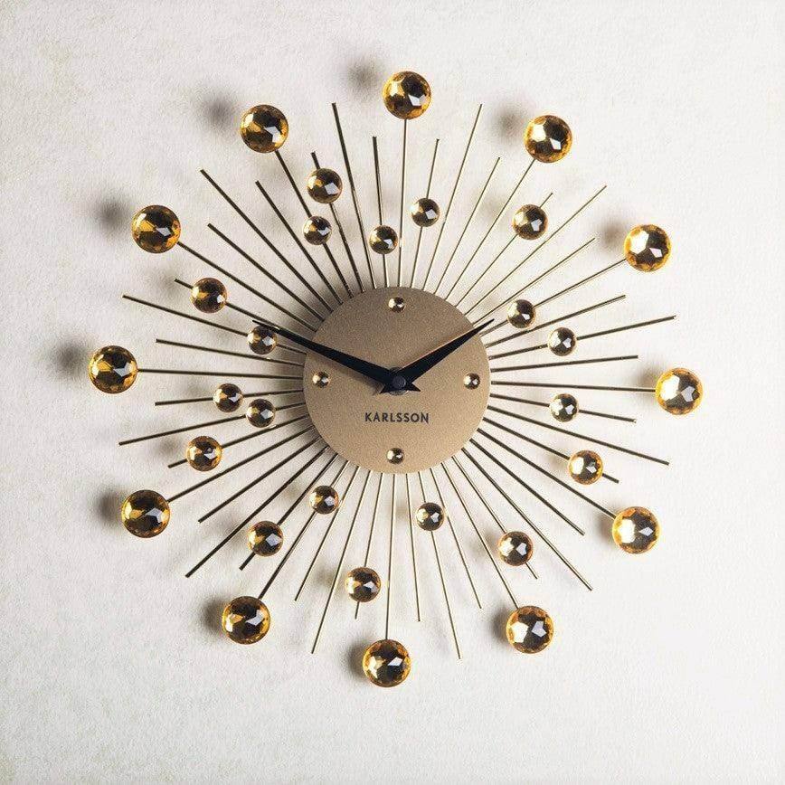 Karlsson Netherlands Sunburst Wall Clock 30cm - Gold