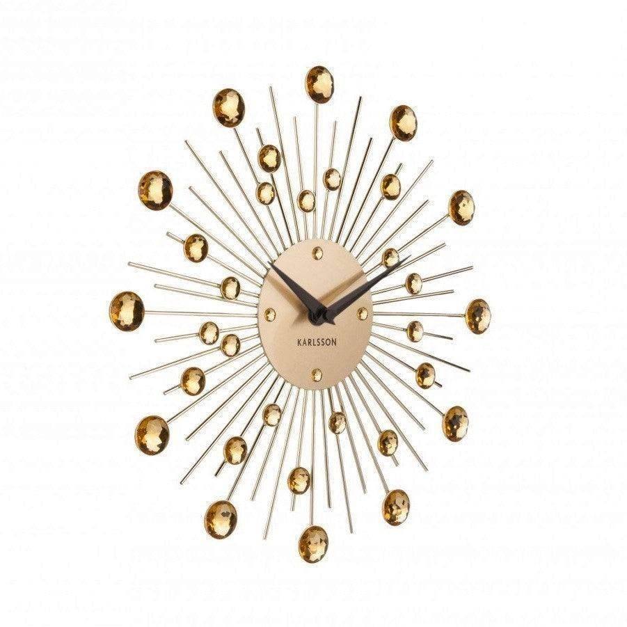 Karlsson Netherlands Sunburst Wall Clock 30cm - Gold