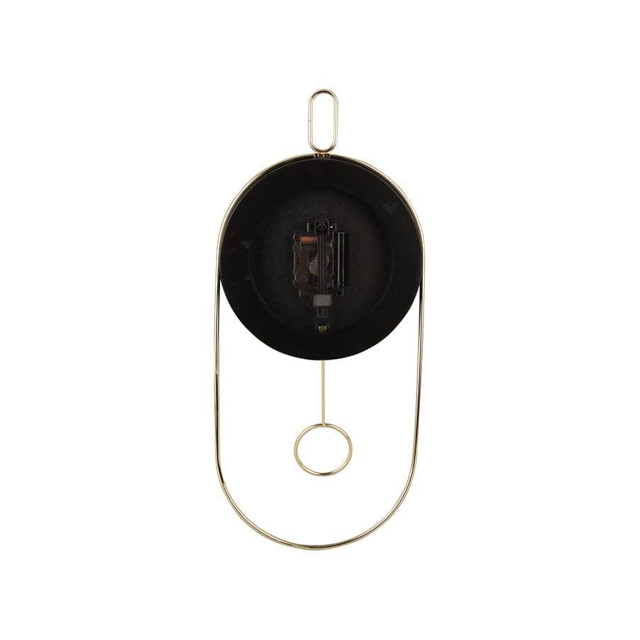 Karlsson Netherlands Swing Pendulum Wall Clock - Black Wood