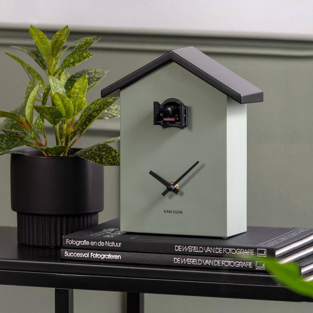 Karlsson Netherlands Traditional Cuckoo Pendulum Wall Clock - Jungle Green