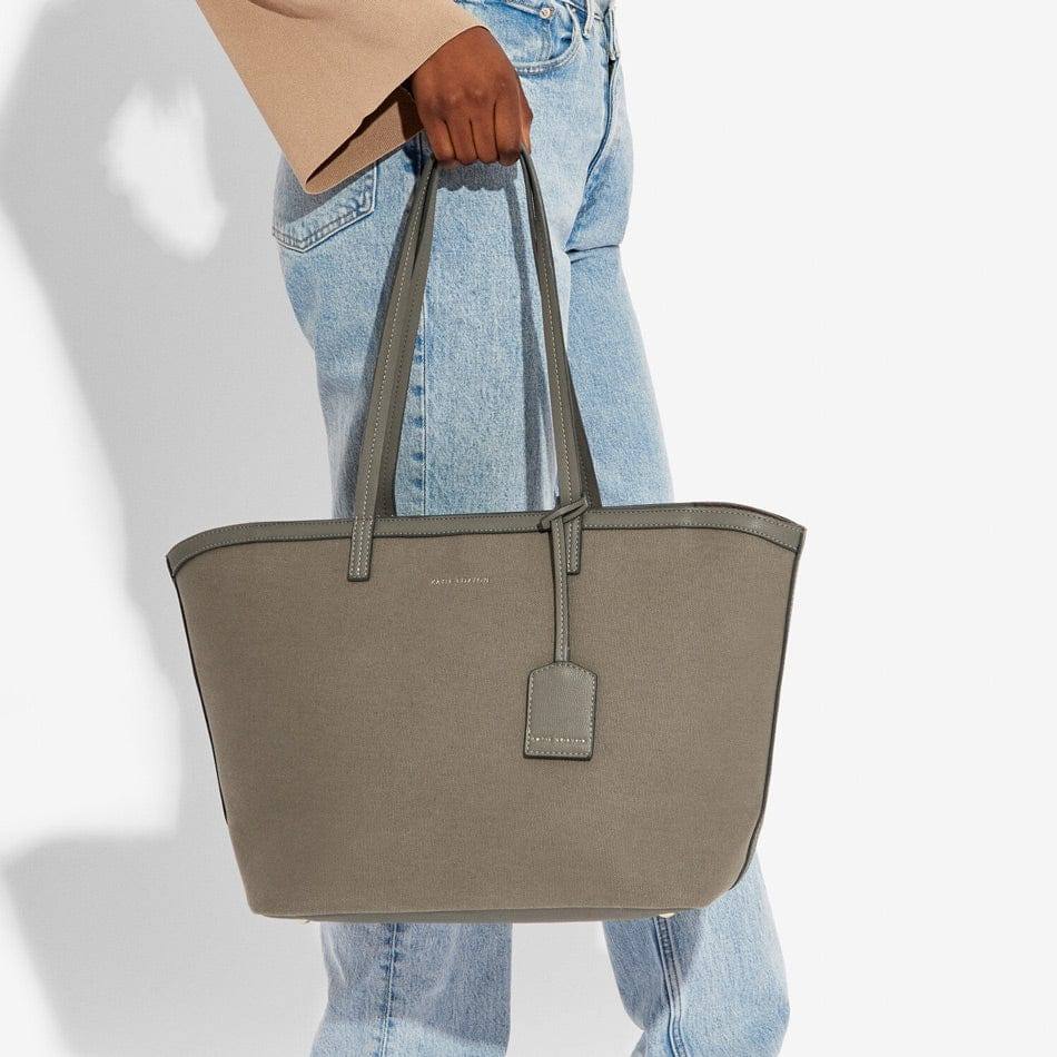 Katie Loxton Amalfi Canvas Tote Bag - Khaki