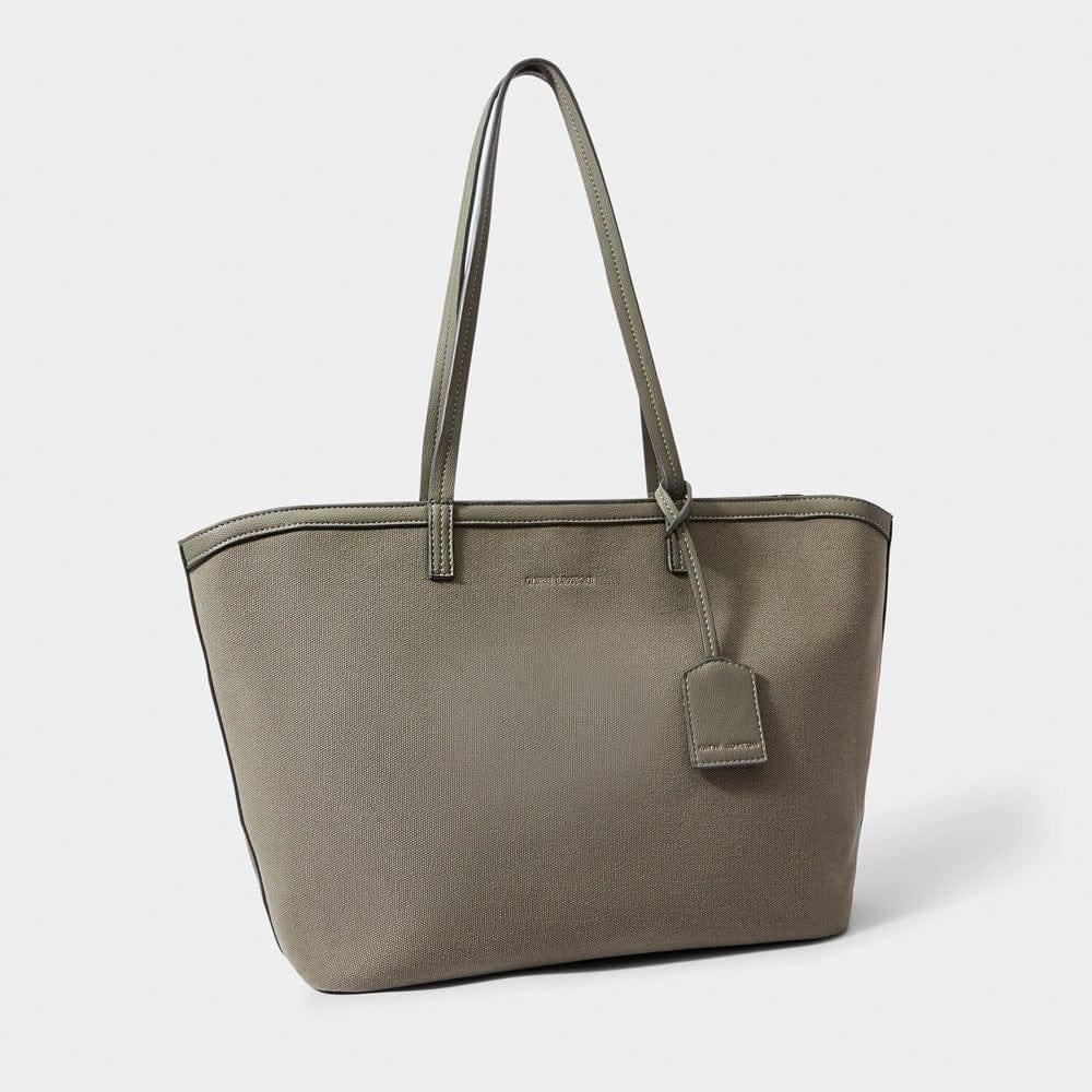 Katie Loxton Amalfi Canvas Tote Bag - Khaki