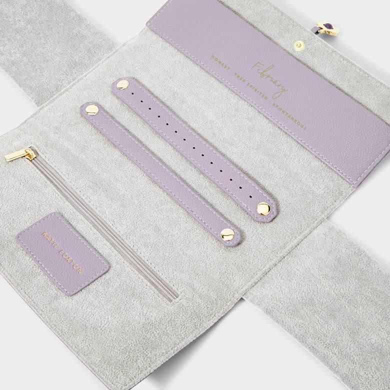 Katie Loxton Birthstone Jewellery Roll - February