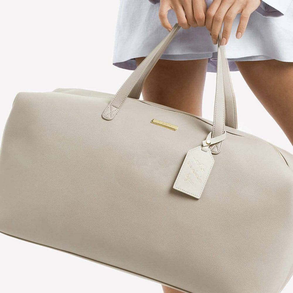 Katie Loxton Holdall Weekend Duffel Bag Large - Taupe