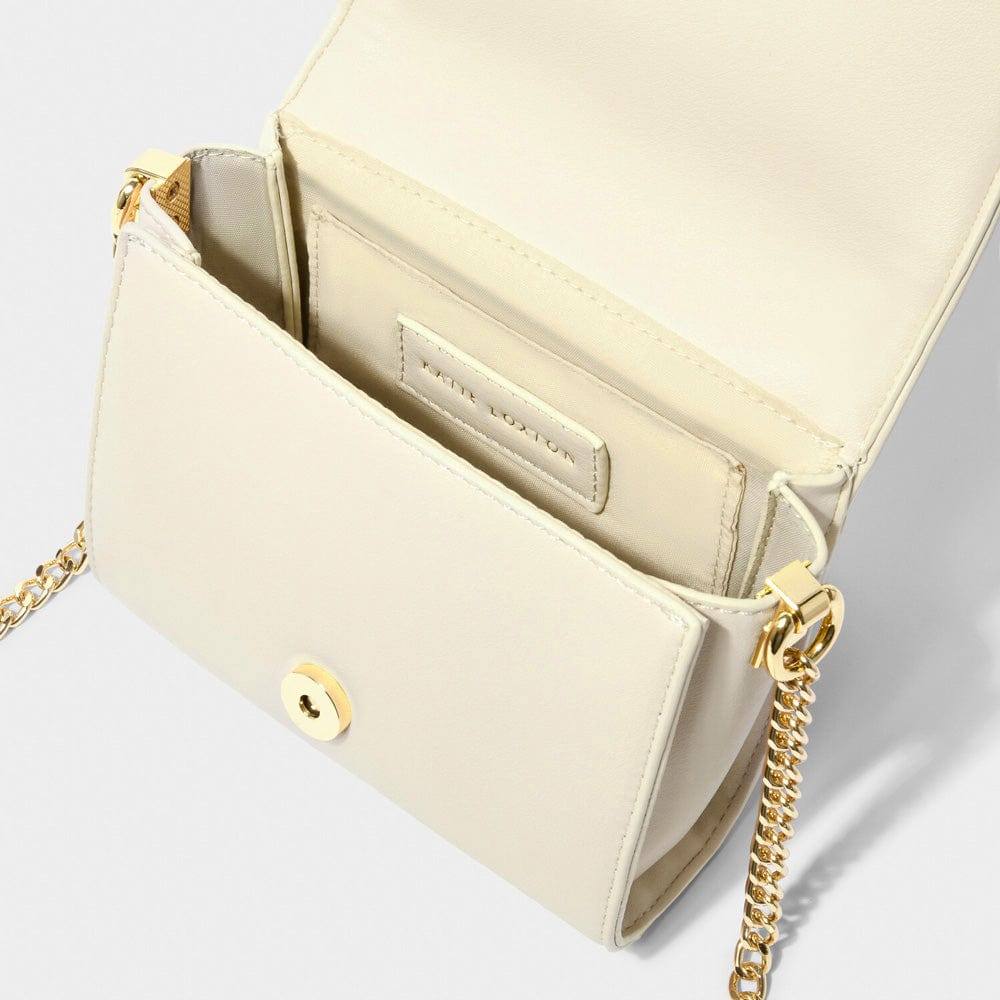 Katie Loxton Kendra Quilted Crossbody Bag - Oyster