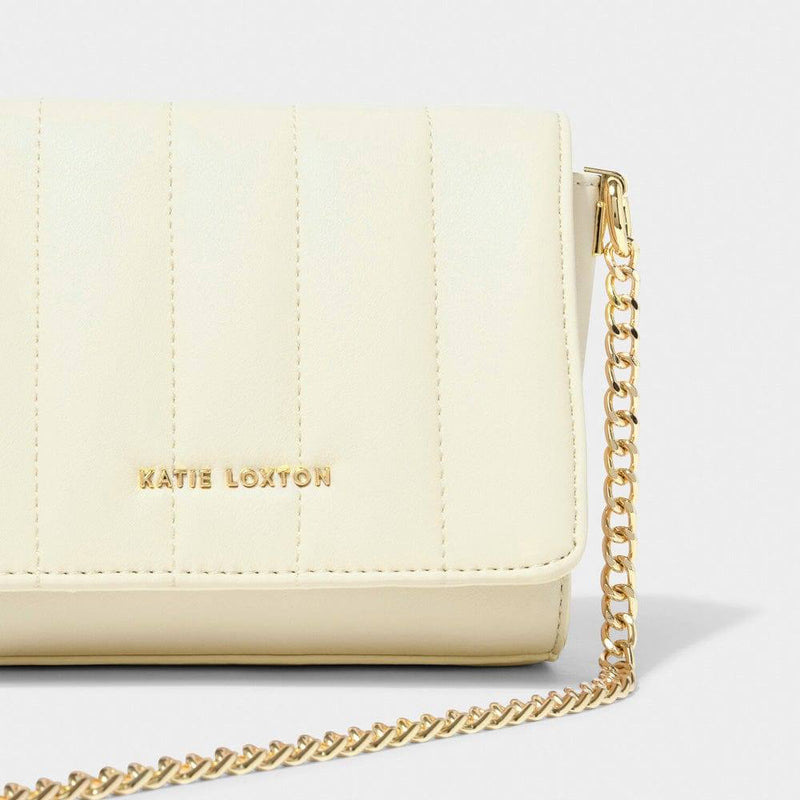 Katie Loxton Kendra Quilted Crossbody Bag - Oyster