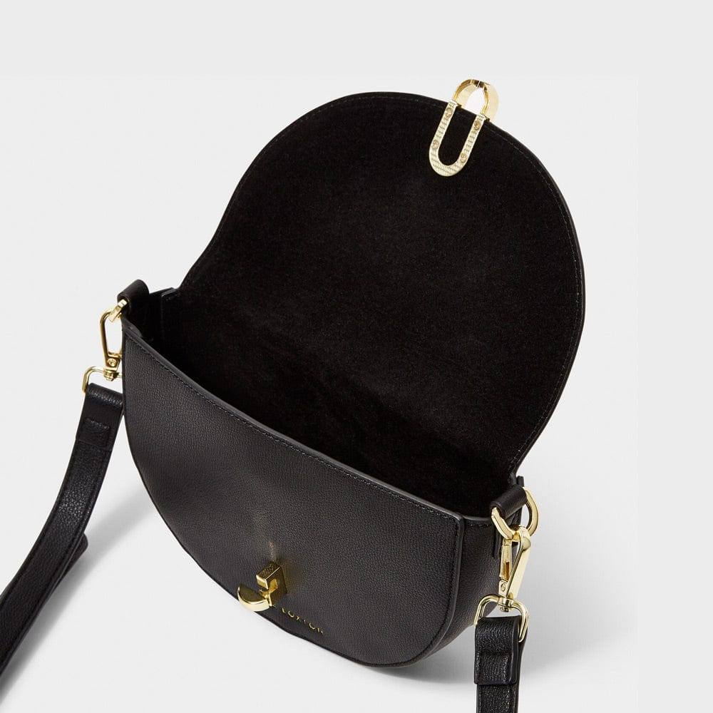 Katie Loxton Quinn Mini Saddle Bag - Black