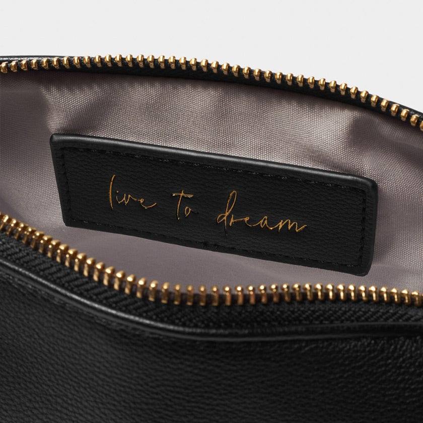 Katie Loxton Secret Message Makeup Bag - Live to Dream