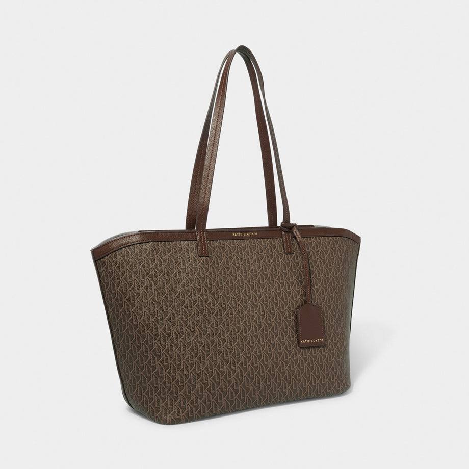 Katie Loxton Signature Tote Bag - Chocolate