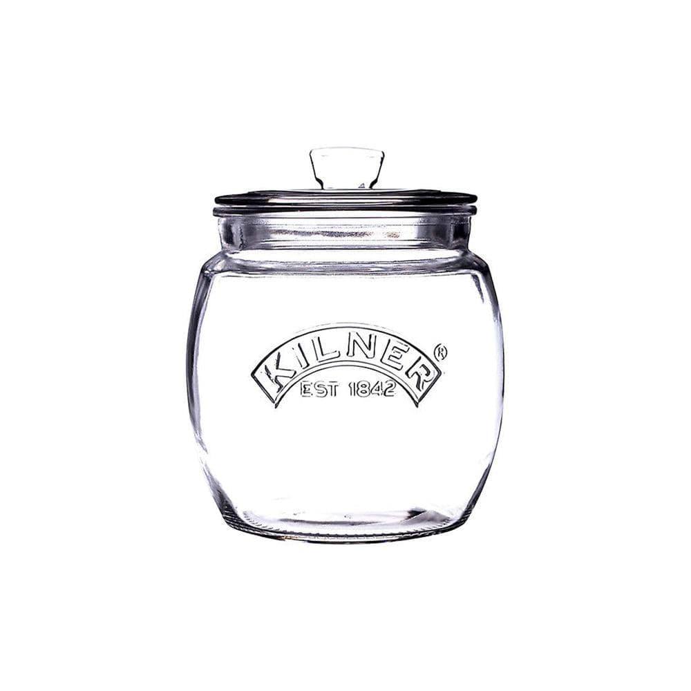 Kilner Glassware Universal Storage Jar, Durable Multi-Purpose Glass  Container with Airtight Push-top Lid, 135-Fluid Ounces