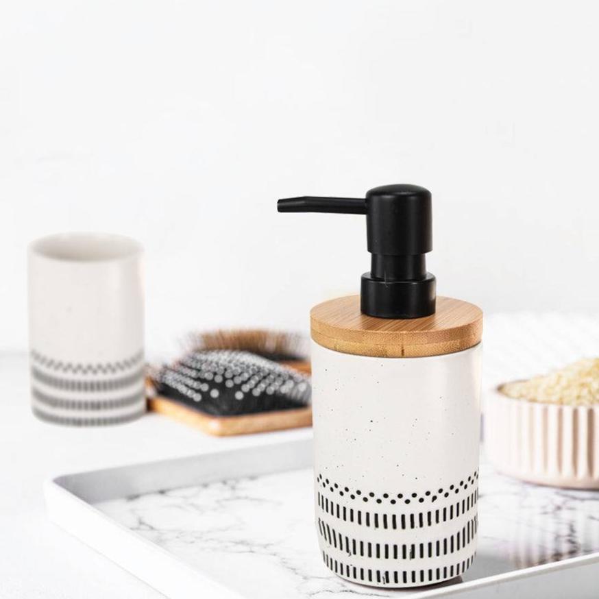 Kleine Wolke Alva Soap Dispenser - Black & White