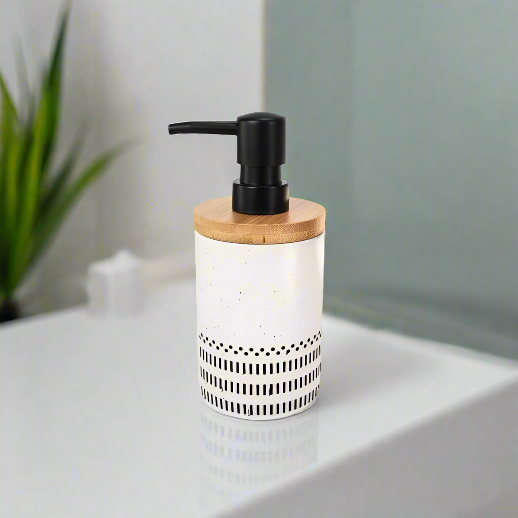 Alva Soap Dispenser - Black & White