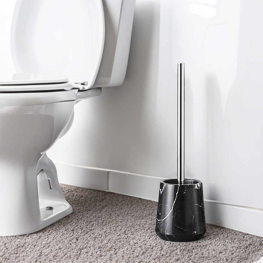 Carrara Toilet Brush - Black Marble