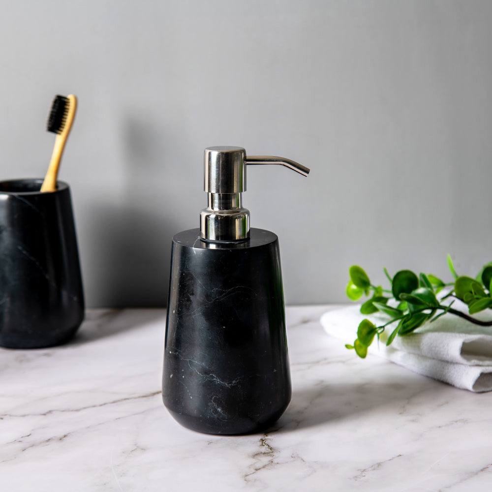 Kleine Wolke Carrara Soap Dispenser - Black Marble