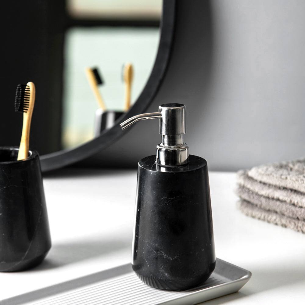 Kleine Wolke Carrara Soap Dispenser - Black Marble