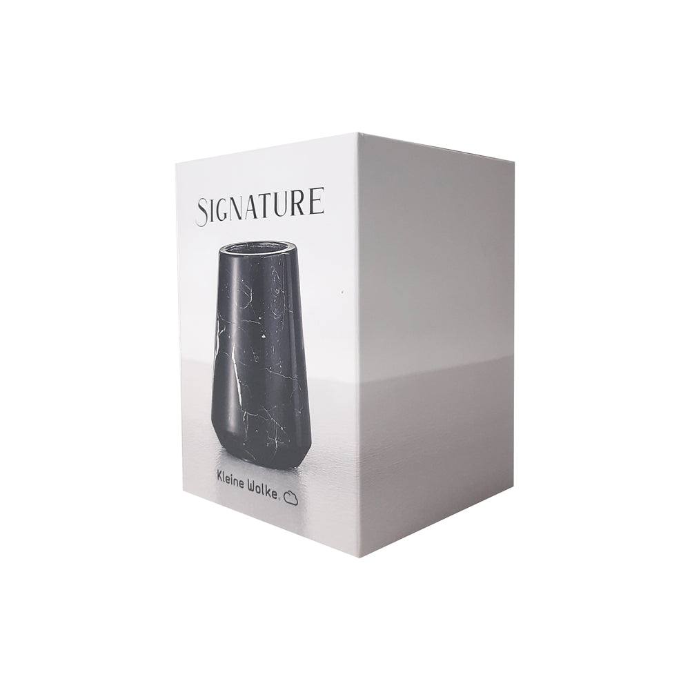 Kleine Wolke Carrara Toothbrush Tumbler - Black Marble