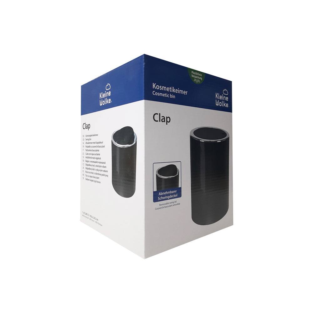 Kleine Wolke Clap Waste Bin Medium - Black