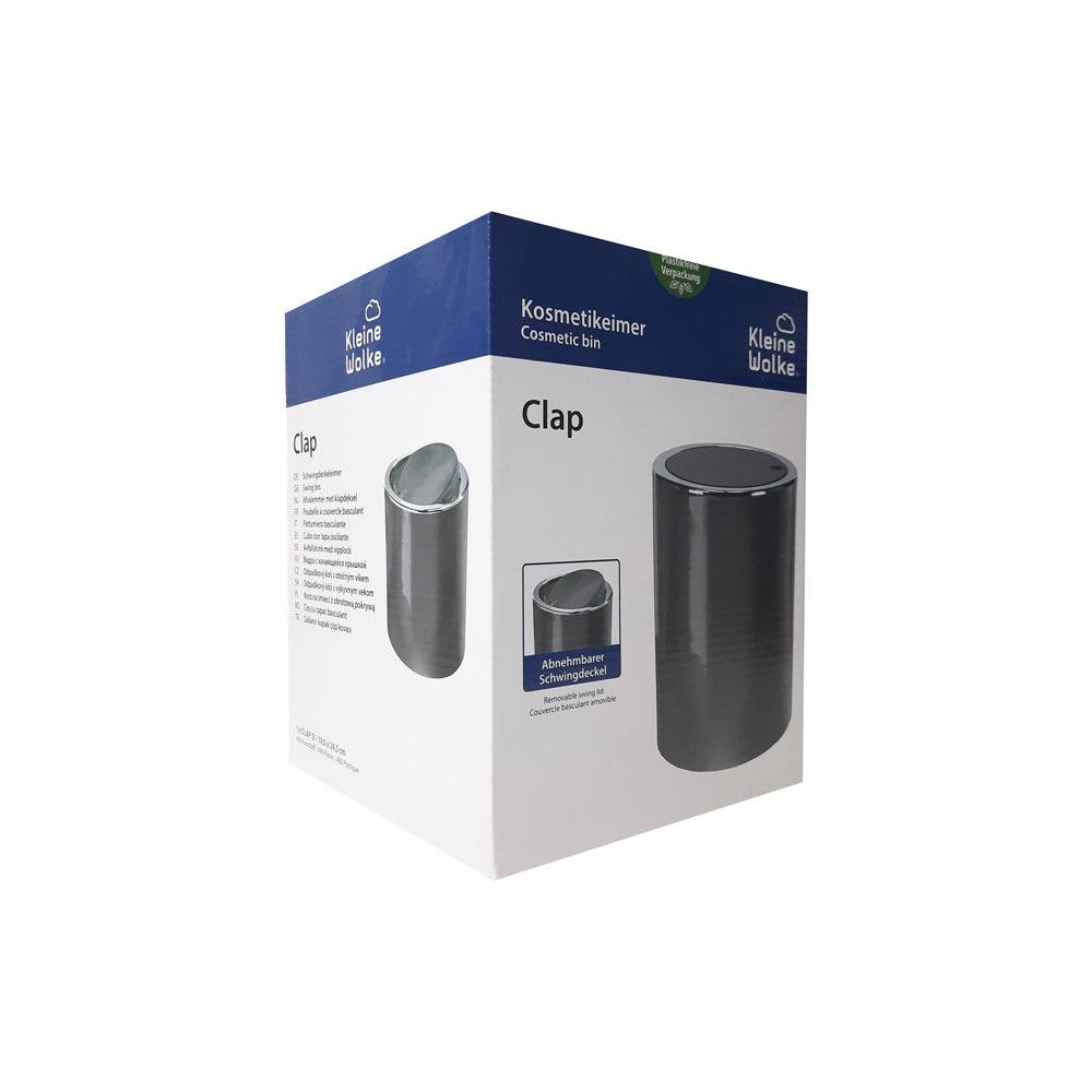 Kleine Wolke Clap Waste Bin Medium - Grey