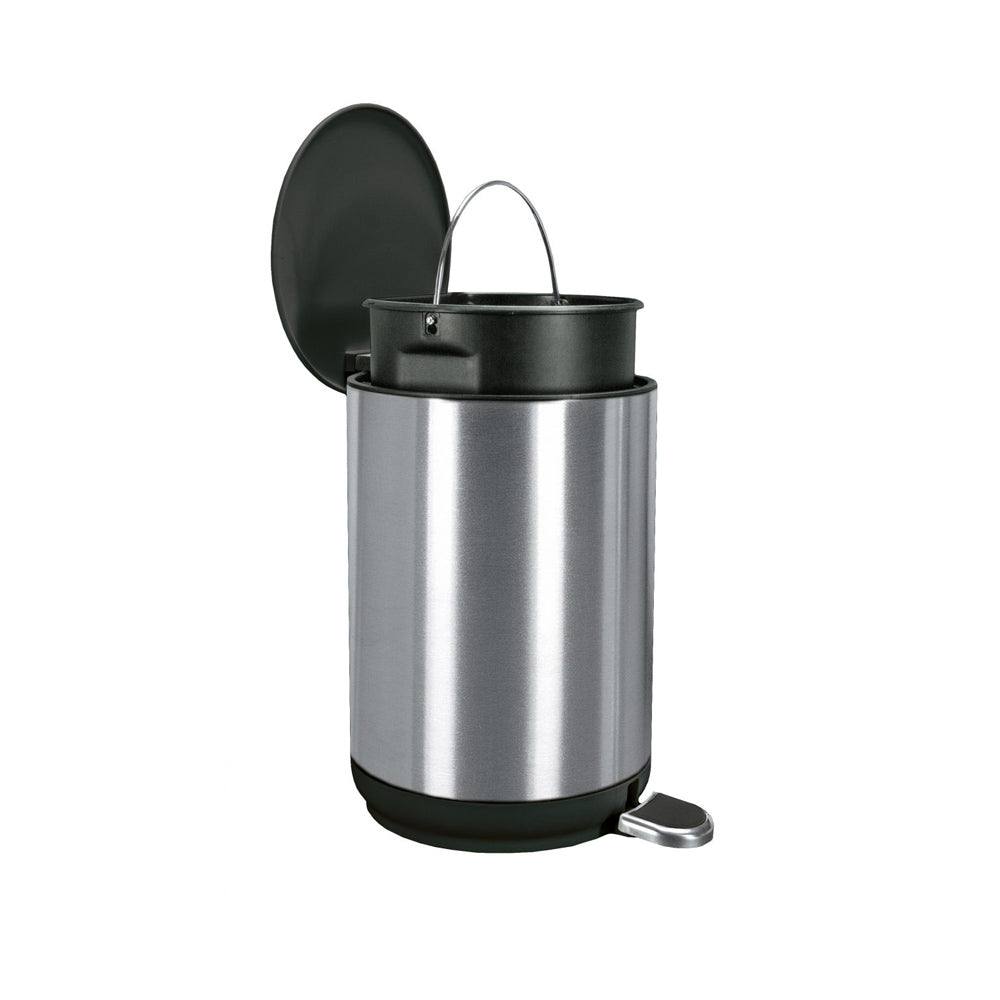 Kleine Wolke Colonna Pedal Bin - Steel Black