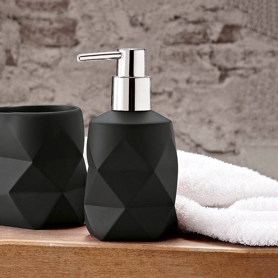 Kleine Wolke Crackle Soap Dispenser - Black