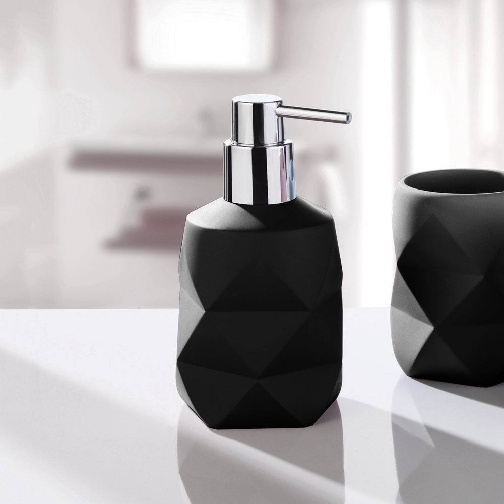 Kleine Wolke Crackle Soap Dispenser - Black