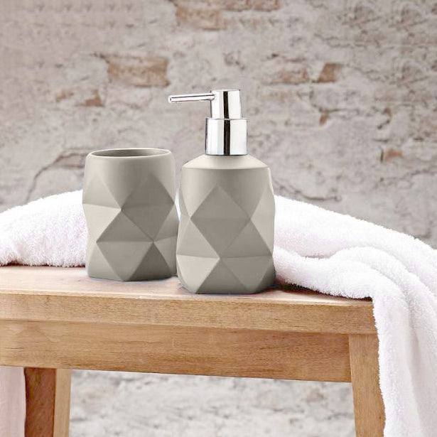 Kleine Wolke Crackle Soap Dispenser - Grey