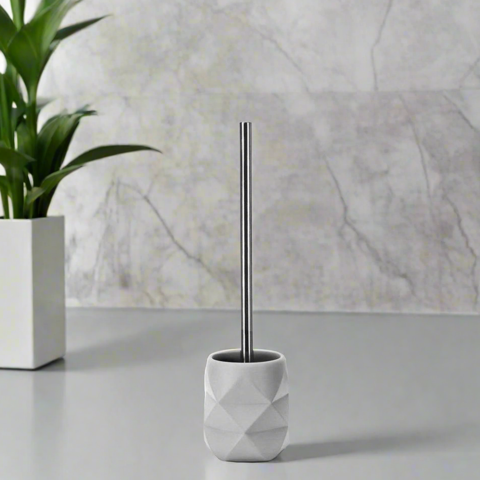 Crackle Toilet Brush - Grey