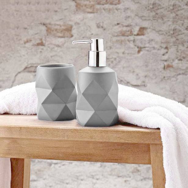 Kleine Wolke Crackle Toothbrush Tumbler - Grey