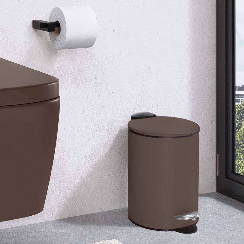 Kleine Wolke Silence Pedal Bin Small - Brown