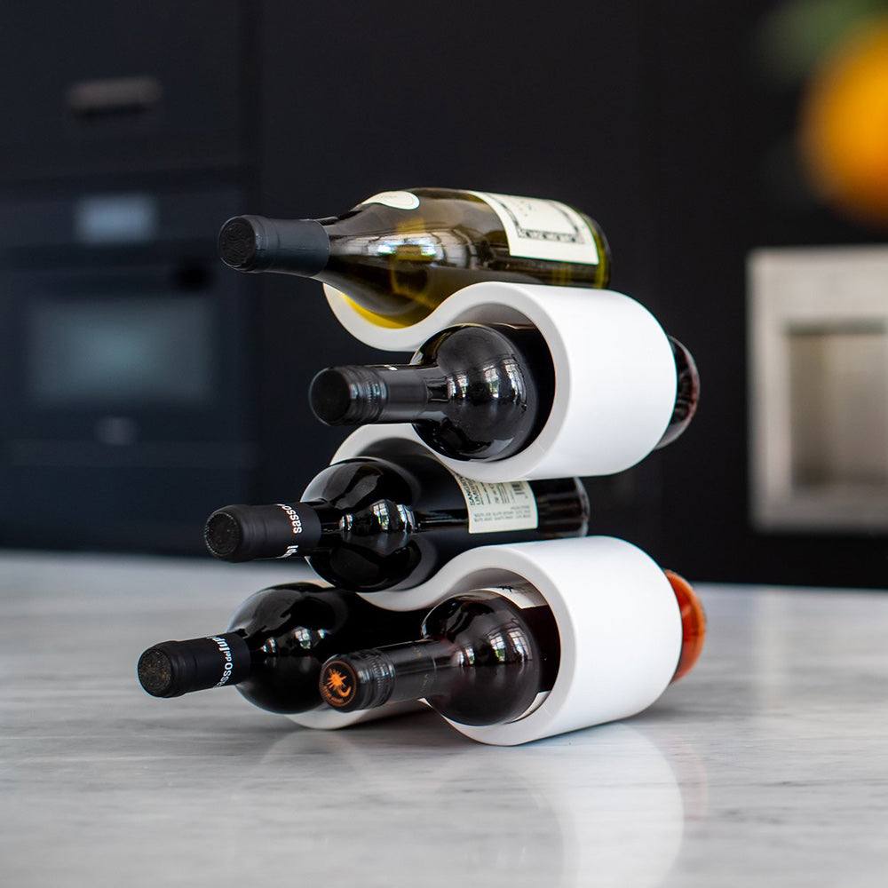 Koziol Germany Boa Wine Rack - Cotton White