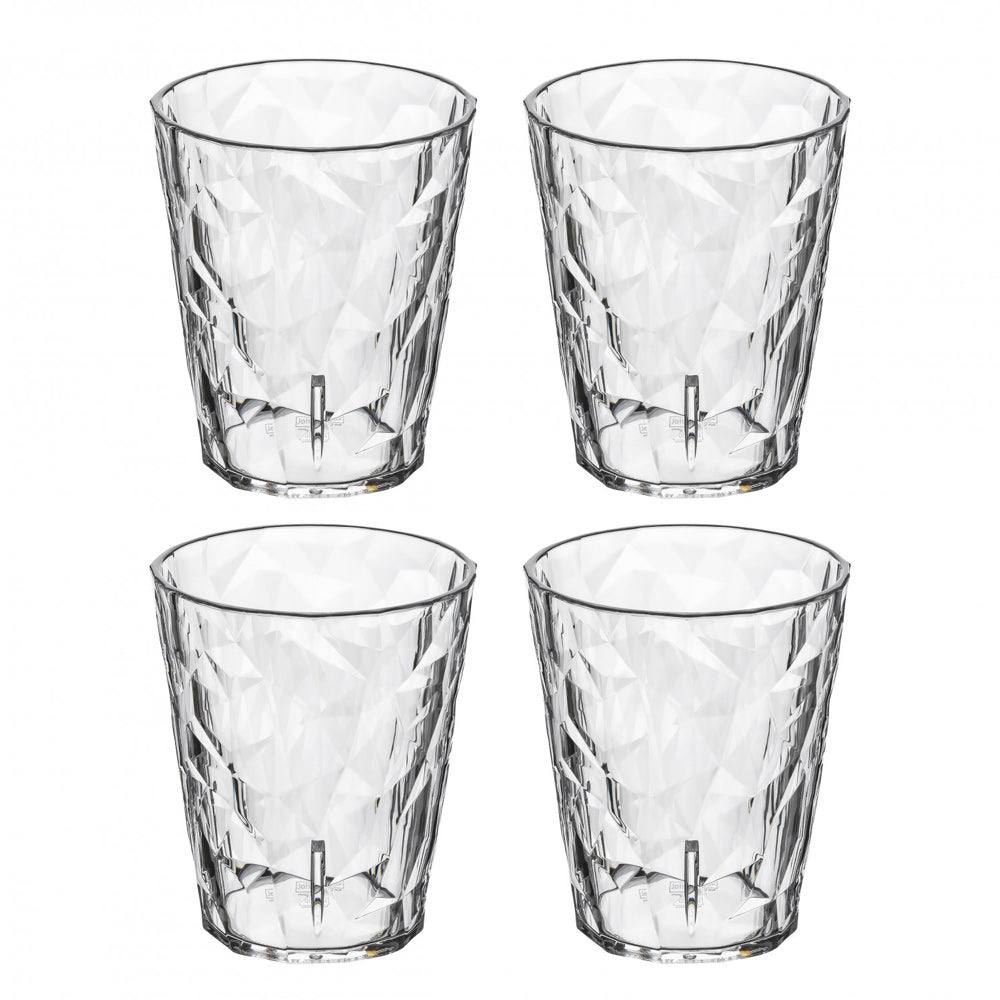 Koziol Germany Club No. 1 SuperGlas Tumblers 250ml, Set of 4