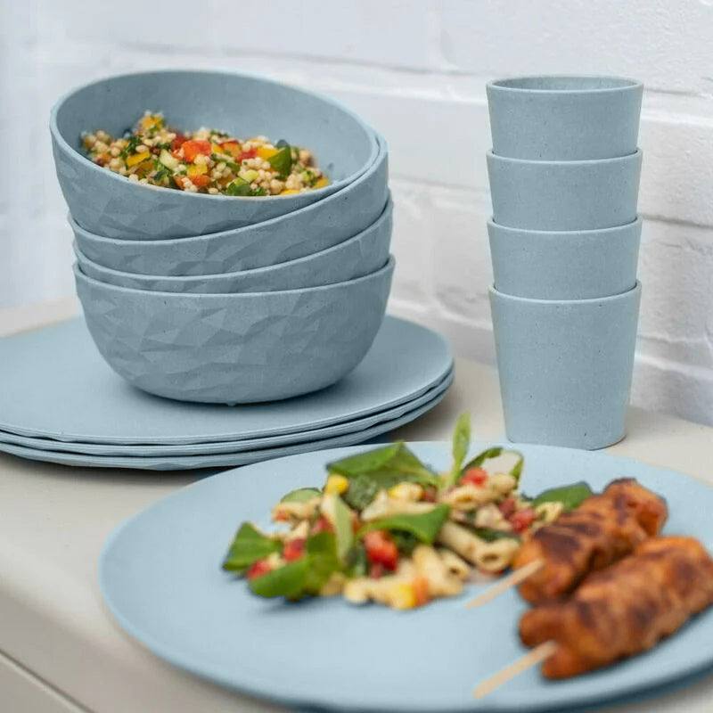 Koziol Germany Club Serving Bowls, Set of 4 - Blue