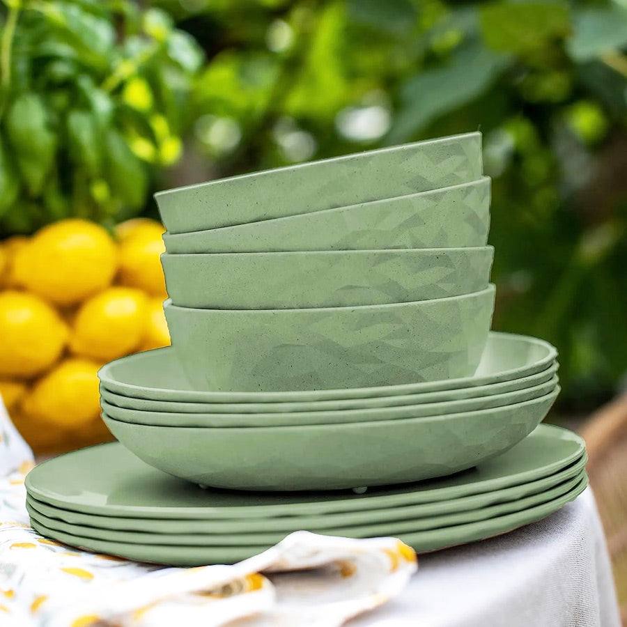 Koziol Germany Club Serving Bowls, Set of 4 - Leaf Green