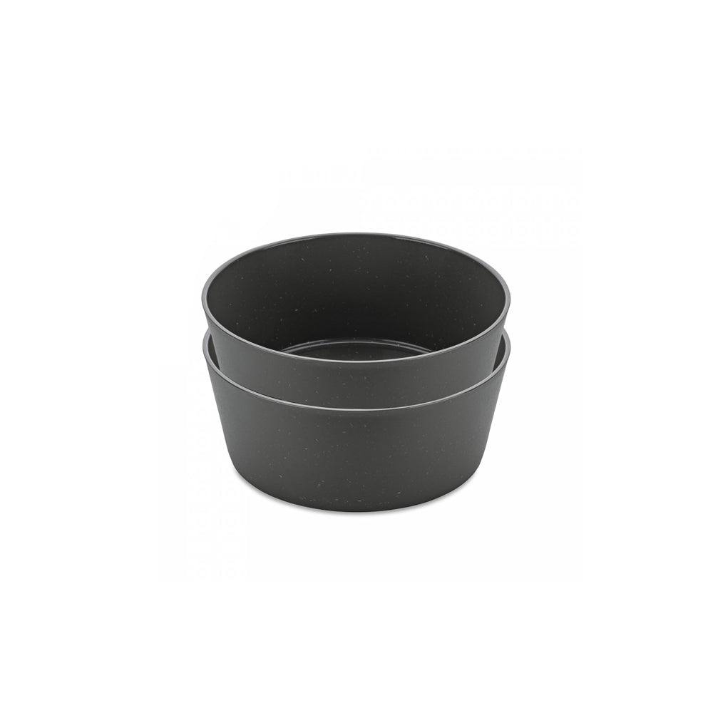 Koziol Germany Connect Medium Bowls, Set of 2 - Ash Grey